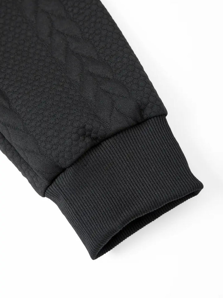 Connolly - סוודר קז'ואל סרוג עם כובע וכיס קדמי