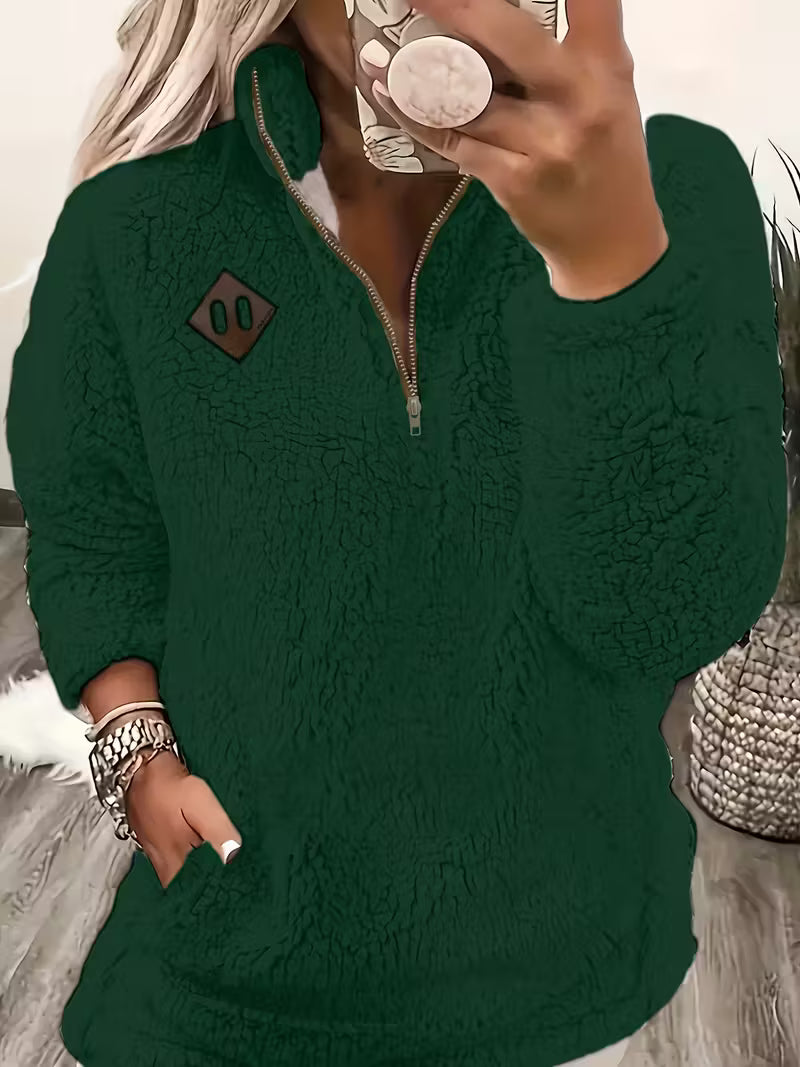 Humera - ז'קט אלגנטי עם רוכסן ושרוולים ארוכים