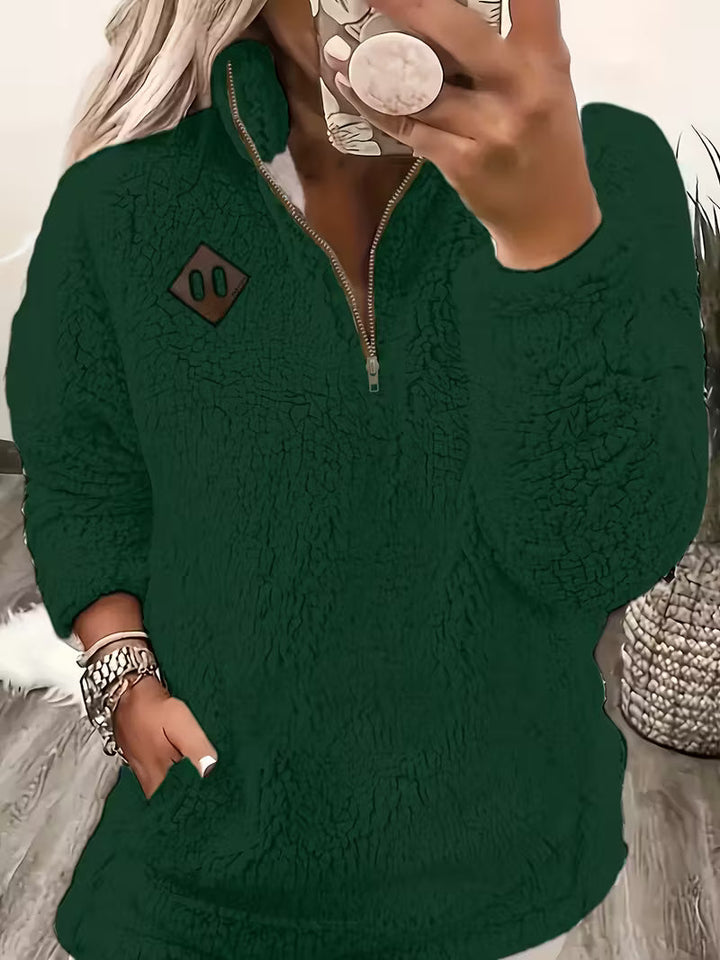 Humera - ז'קט אלגנטי עם רוכסן ושרוולים ארוכים