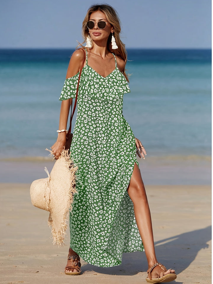 Consuelo - שמלת כתפיים חשופות עם הדפס פרחוני