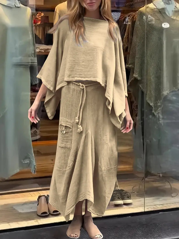 Phonsen - סט חולצה וחצאית פרימיום