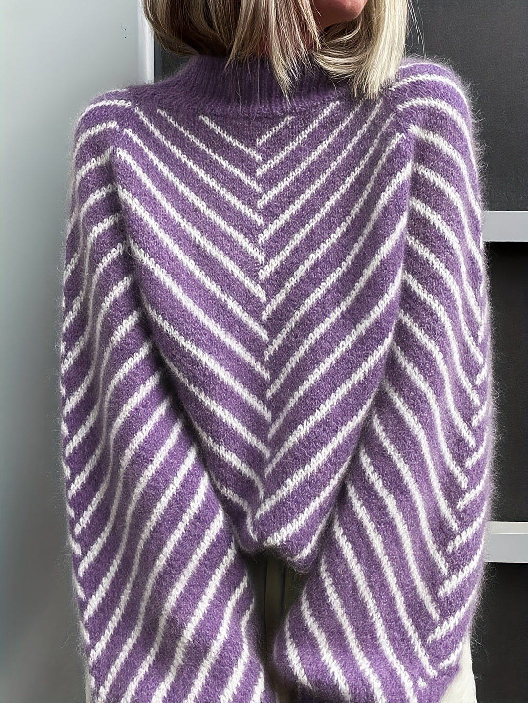 Klarysa - סוודר סרוג קז'ואל עם שרוולים ארוכים