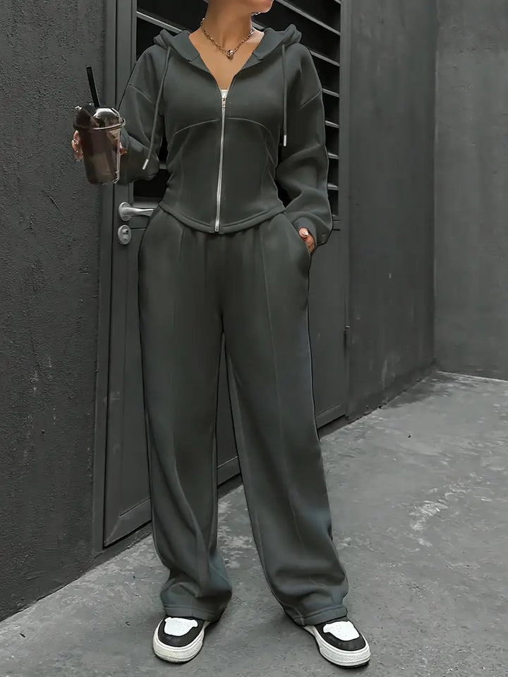 Nanci - סט שני חלקים קז'ואל עם שרוולים ארוכים