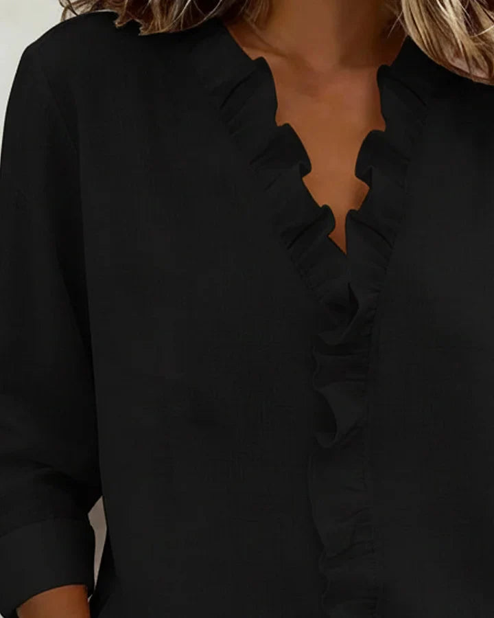 Aletta - חולצת V-צווארעם שרוולים ארוכים