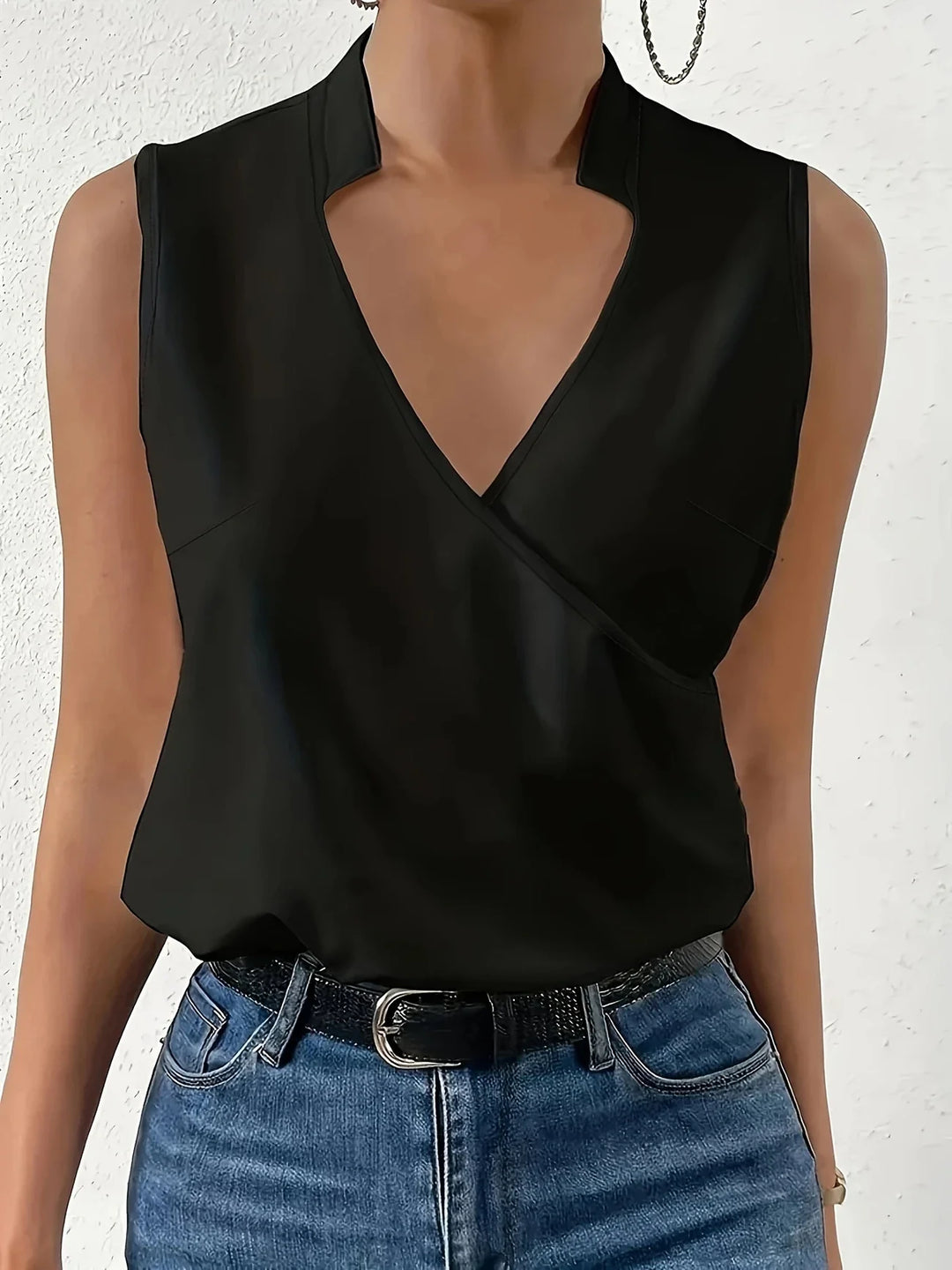 Cebulska - חולצת סרפד אלגנטית ללא שרוולים