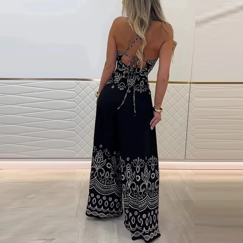 Gulshat - סט מכנסיים אלגנטיים עם דוגמה