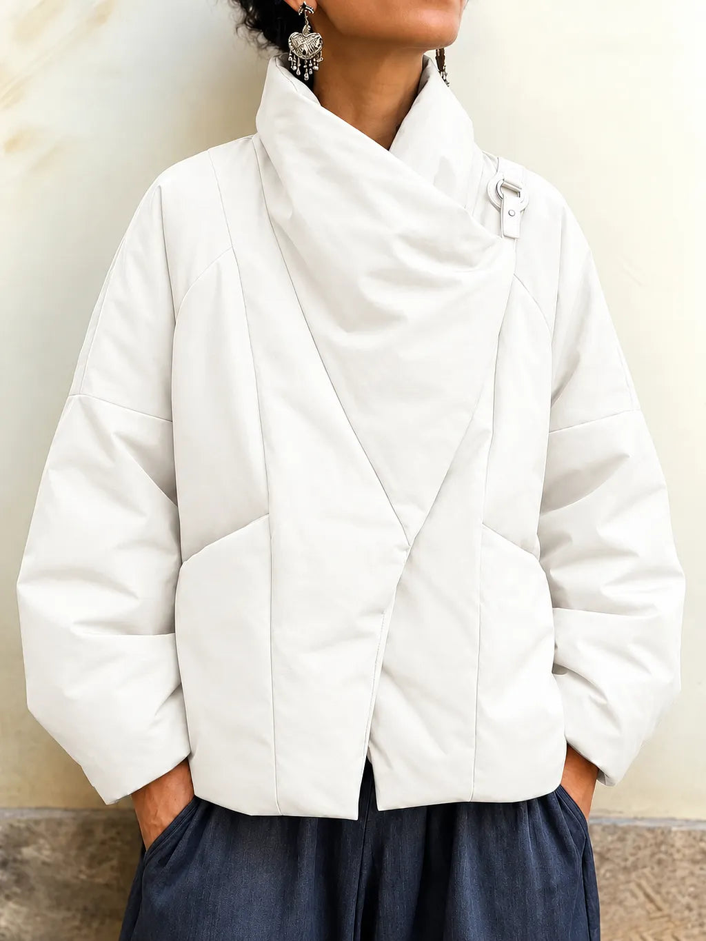 Macayla - מעיל פאפר א-סימטרי