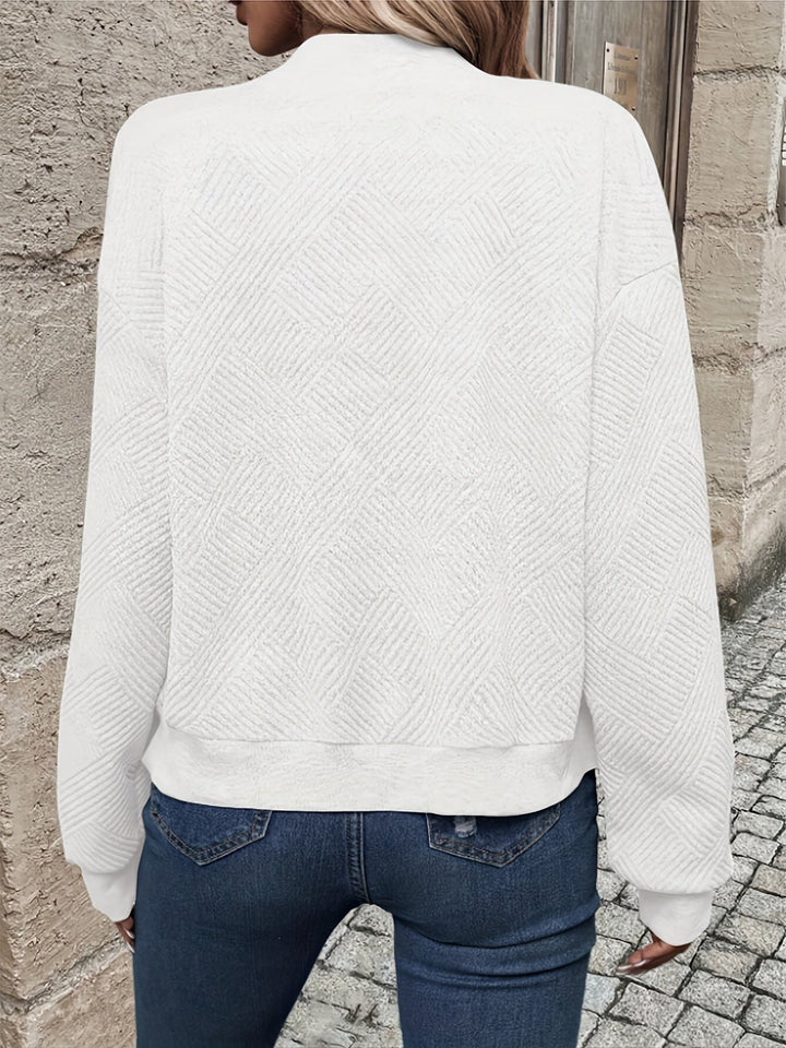 Jemma - ז'קט ארוך שרוולים עם רוכסן