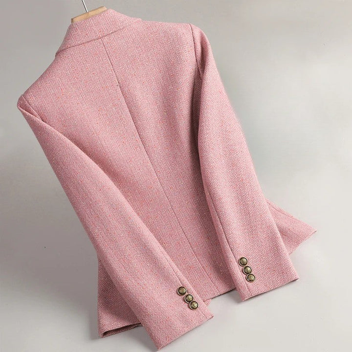 Cesira - ז'קט טוויד בדוגמת אריג משובץ