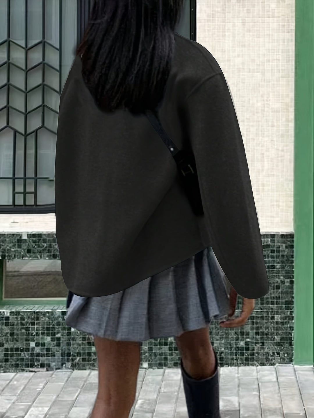 Deanne - מעיל בז' אלגנטי עם סגירה כפולה