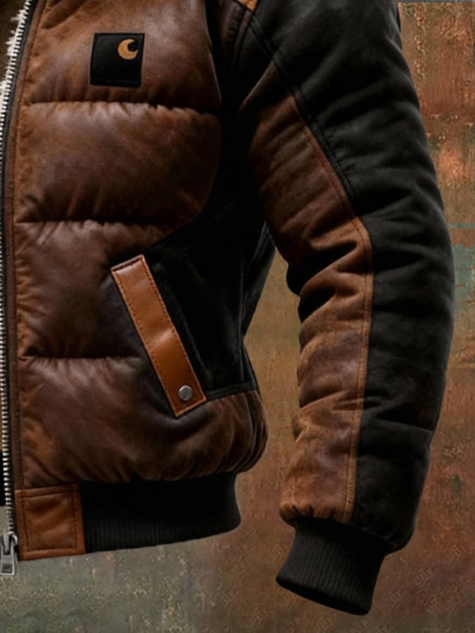 Patrik - מעיל מרופד עם צווארון כפול