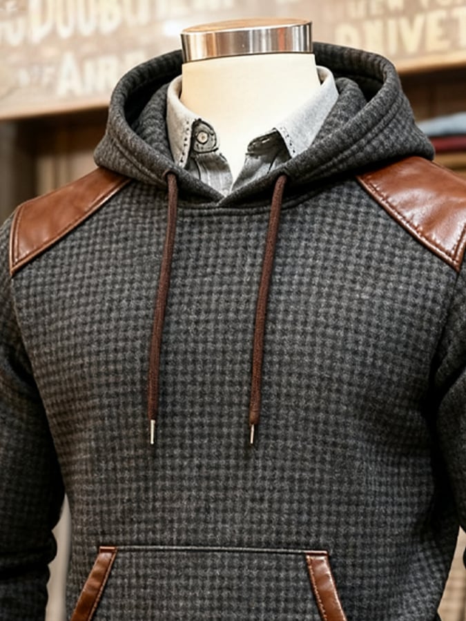 Southee - סווטשירט עם שרוולים ארוכים ועיצוב וופל