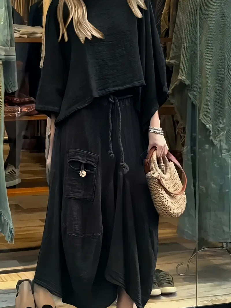 Phonsen - סט חולצה וחצאית פרימיום