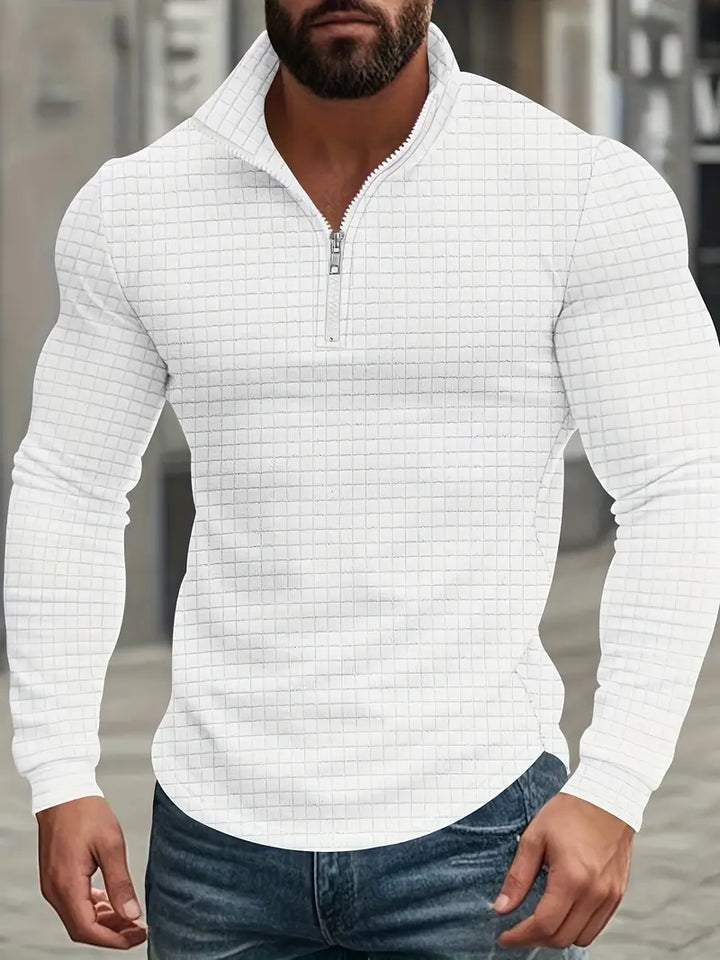 Jarryd - סווטשירט עם שרוולים ארוכים ורוכסן חצי