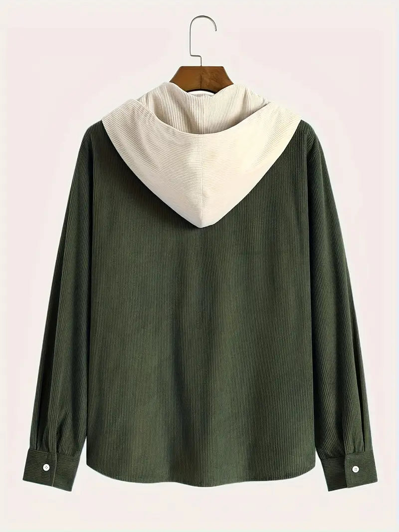 Costas - סווטשירט עם רוכסן ומרקם קורדרוי