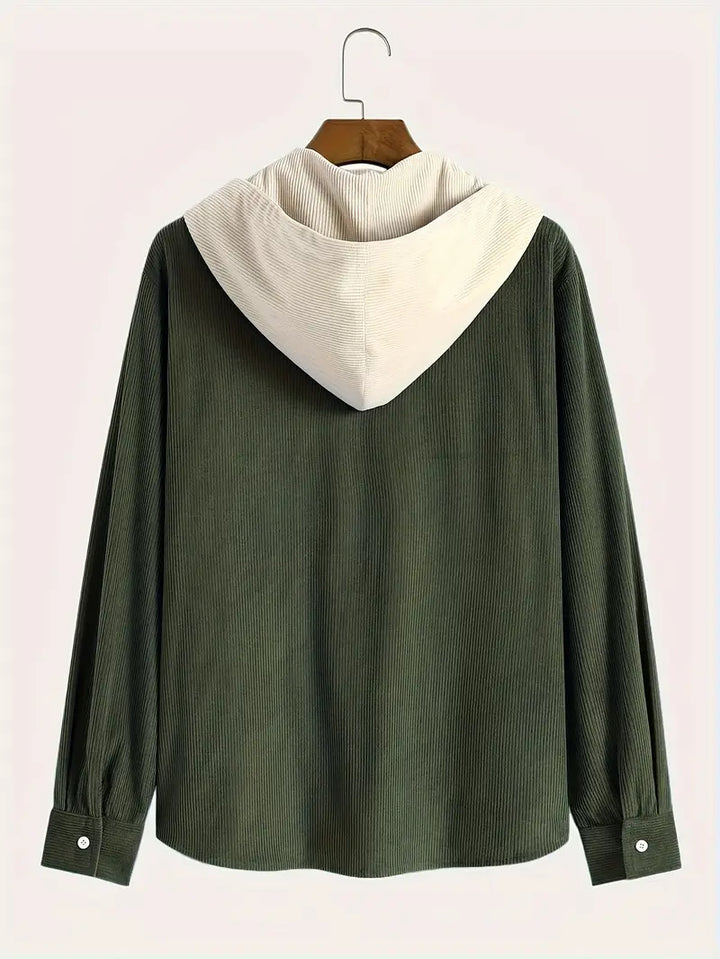 Costas - סווטשירט עם רוכסן ומרקם קורדרוי