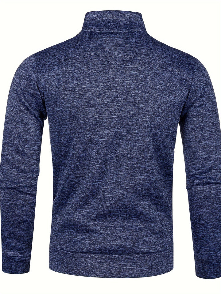 Grzegorz - ז'קט סרוג עם שרוולים ארוכים ורוכסן