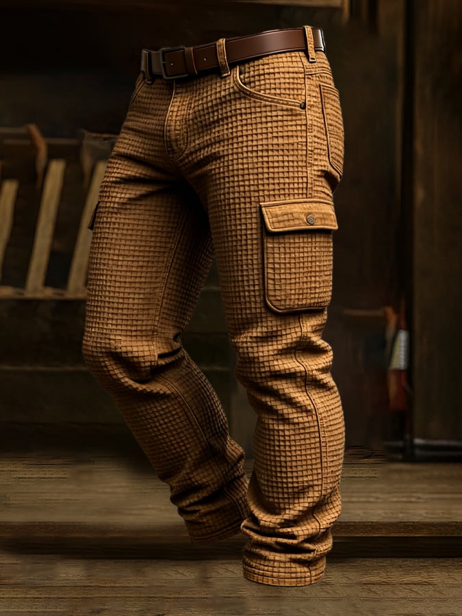 Conway - מכנסי וופל רב-כיסים בסגנון וינטג' לחוויות הרפתקניות בחיק הטבע