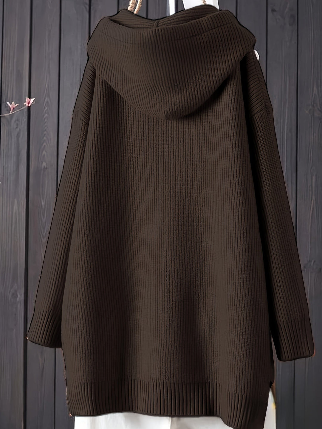 Genivee - סווטשירט ארוך שרוולים סרוג