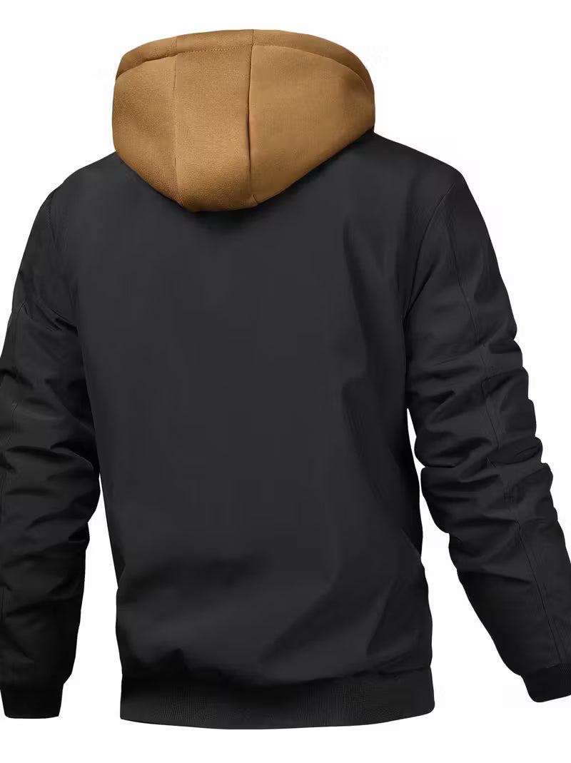 Sylvain - מעיל חיל אוויר עם ברדס ורוכסן