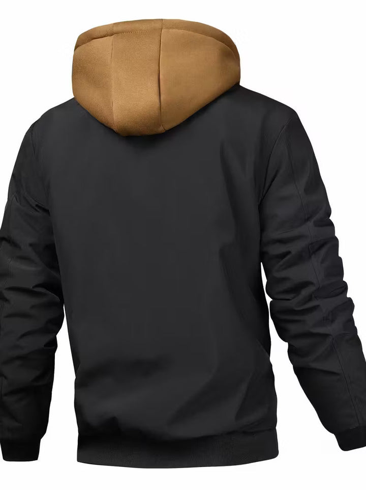 Sylvain - מעיל חיל אוויר עם ברדס ורוכסן