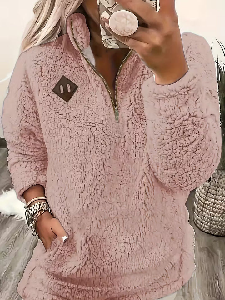 Humera - ז'קט אלגנטי עם רוכסן ושרוולים ארוכים