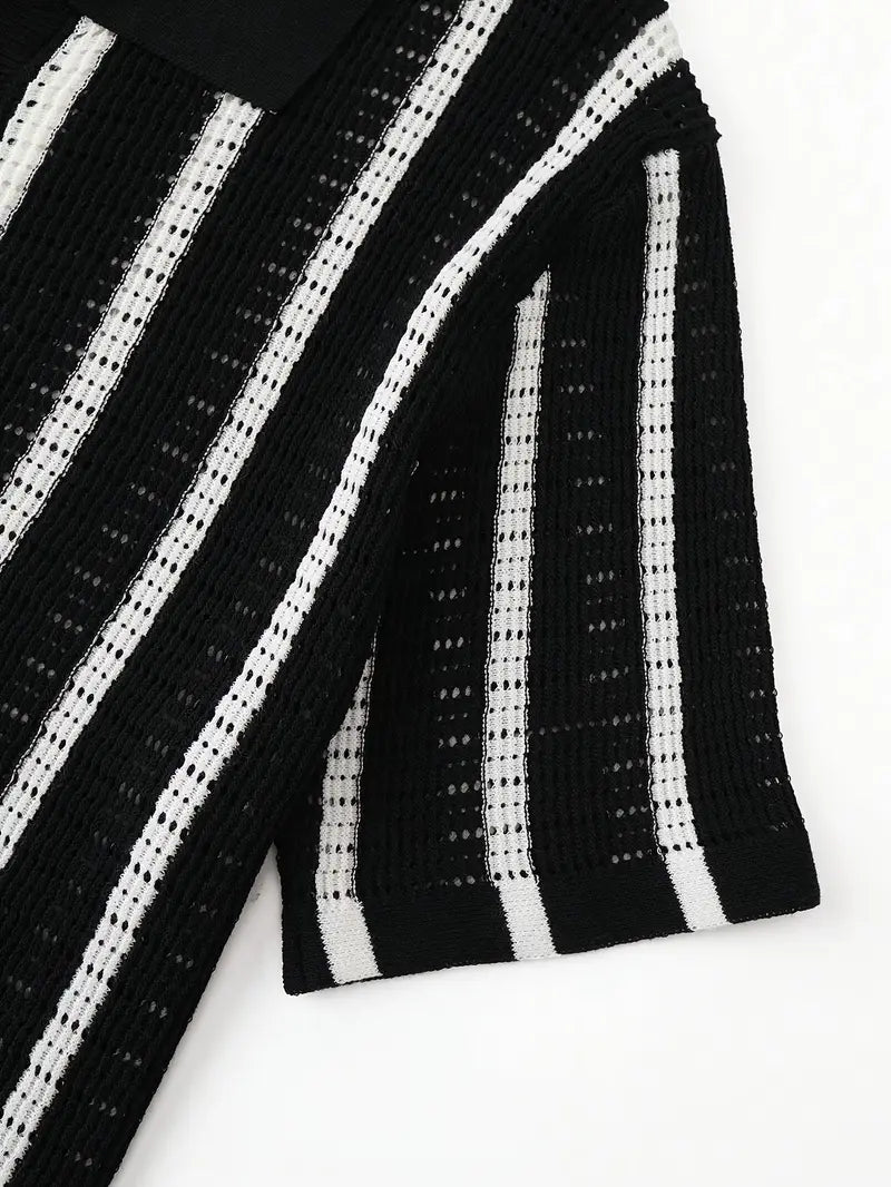 Cordell - סוודר קצר עם שרוולים קצרים ונושם