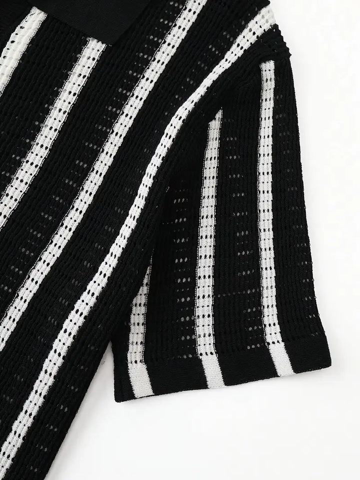 Cordell - סוודר קצר עם שרוולים קצרים ונושם