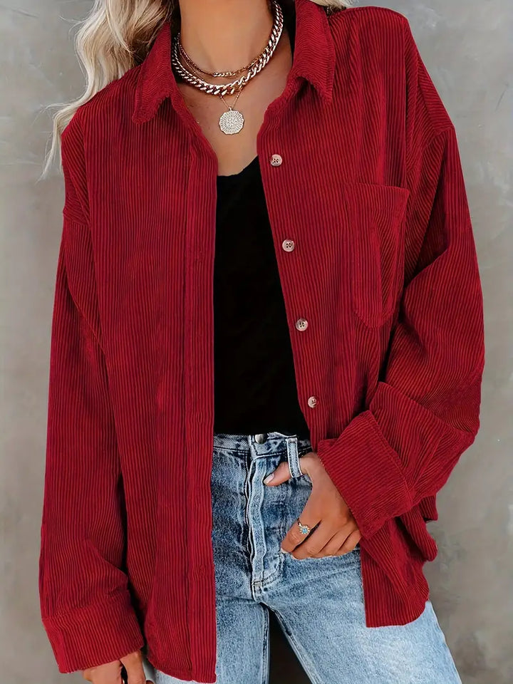 Irmela - חולצת כפתורים עם שרוולים ארוכים