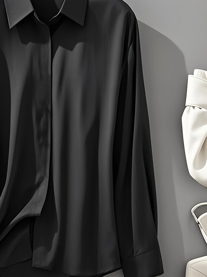 Elenochka - חולצת כפתורים אלגנטית עם שרוולים ארוכים