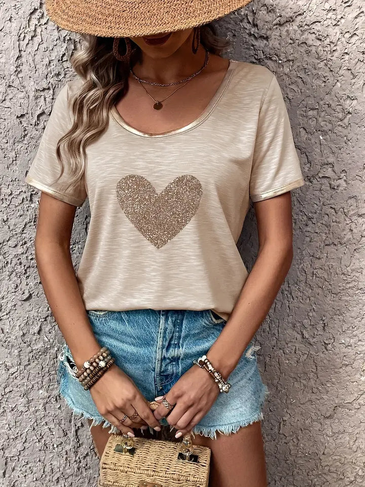 Lamprini - חולצת טי שרוול קצר אלגנטית