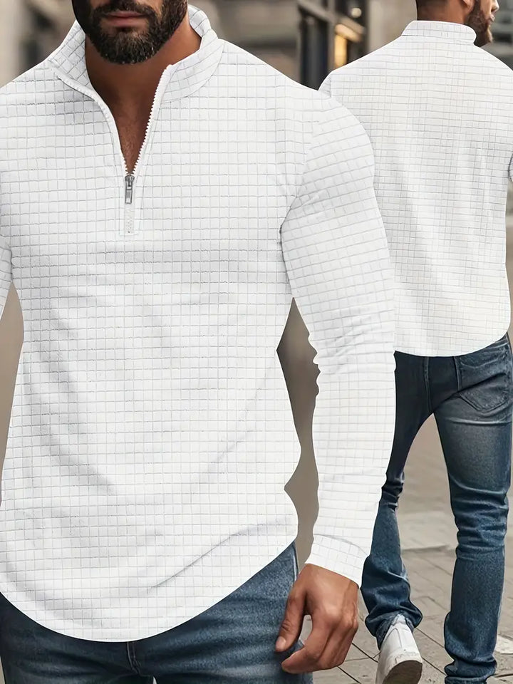 Jarryd - סווטשירט עם שרוולים ארוכים ורוכסן חצי