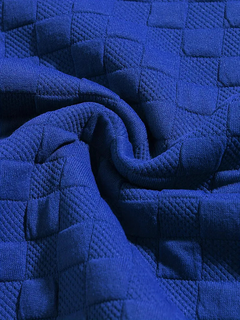 Lister - סוודר משובץ עם שרוולים ארוכים בסגנון קז'ואל