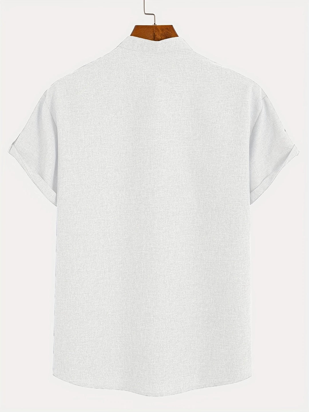 Elliott - חולצה אלגנטית עם שרוולים קצרים וצווארון עומד