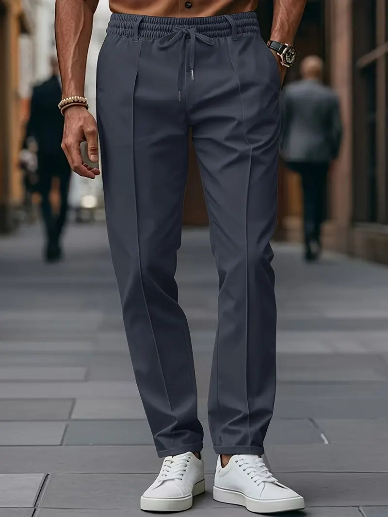 Crawford - קז'ואלגזרה צרהמכנסייםעם מותניים אלסטיים