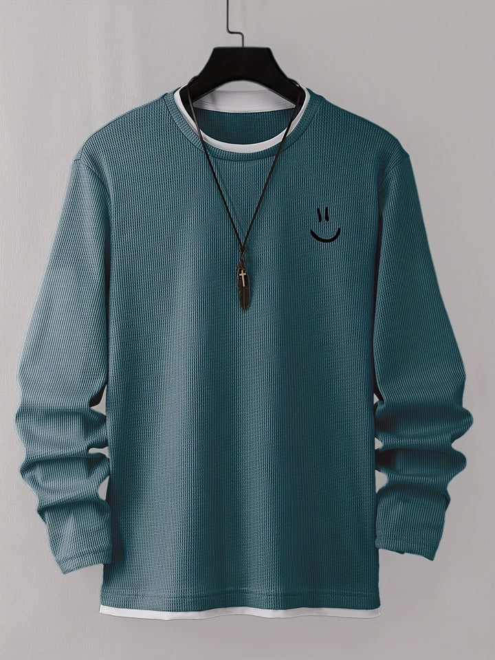 Desmond - חולצה ארוכת שרוולים עם הדפס פנים