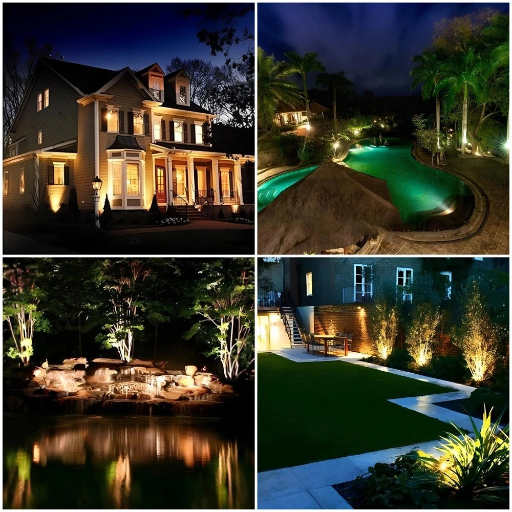 LumaBloom - זרקור סולארי לגינה