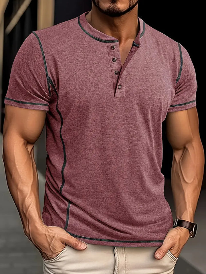 Orazio - חולצת טי שרוול קצר עם כפתורים