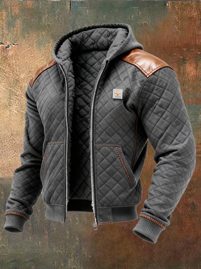 Ayrton - מעיל עור עם בידוד ורוכסן