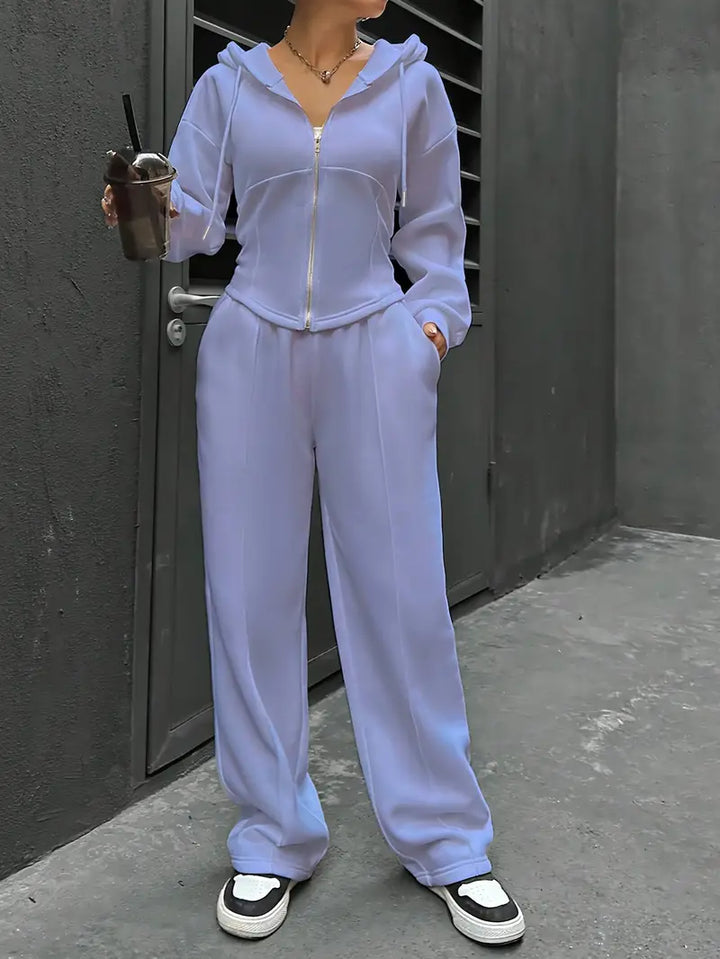 Nanci - סט שני חלקים קז'ואל עם שרוולים ארוכים