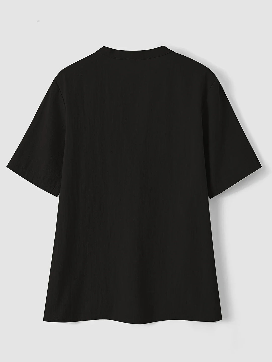 Nerida - חולצת צווארון V אופנתית עם שרוולים קצרים