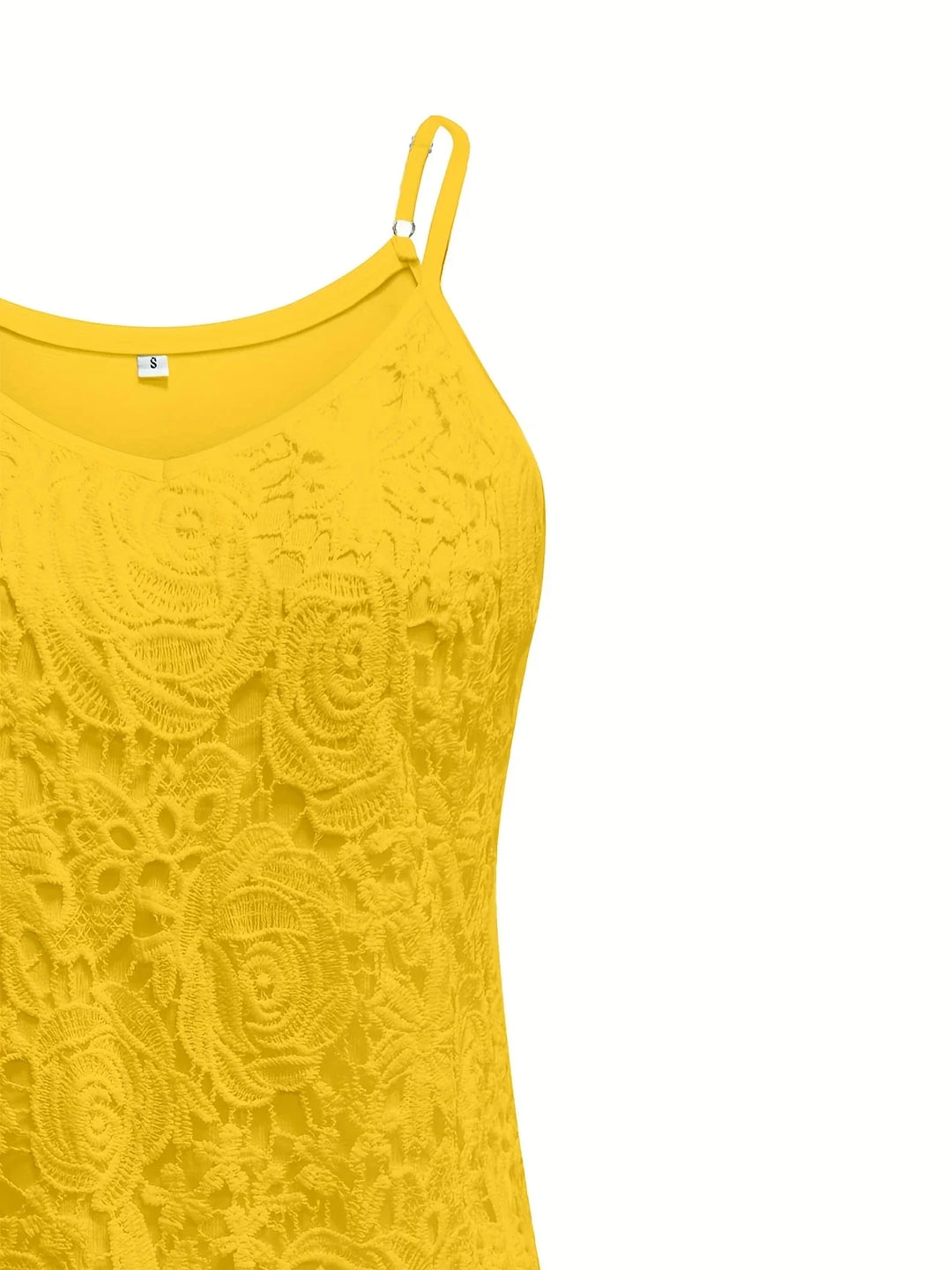 Juna - חולצת תחרה אלגנטית ללא שרוולים עם מחשוף V