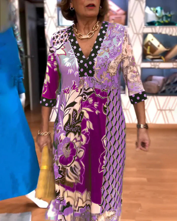 Charmaine - שמלת קיץ אלגנטית עם מחשוף V