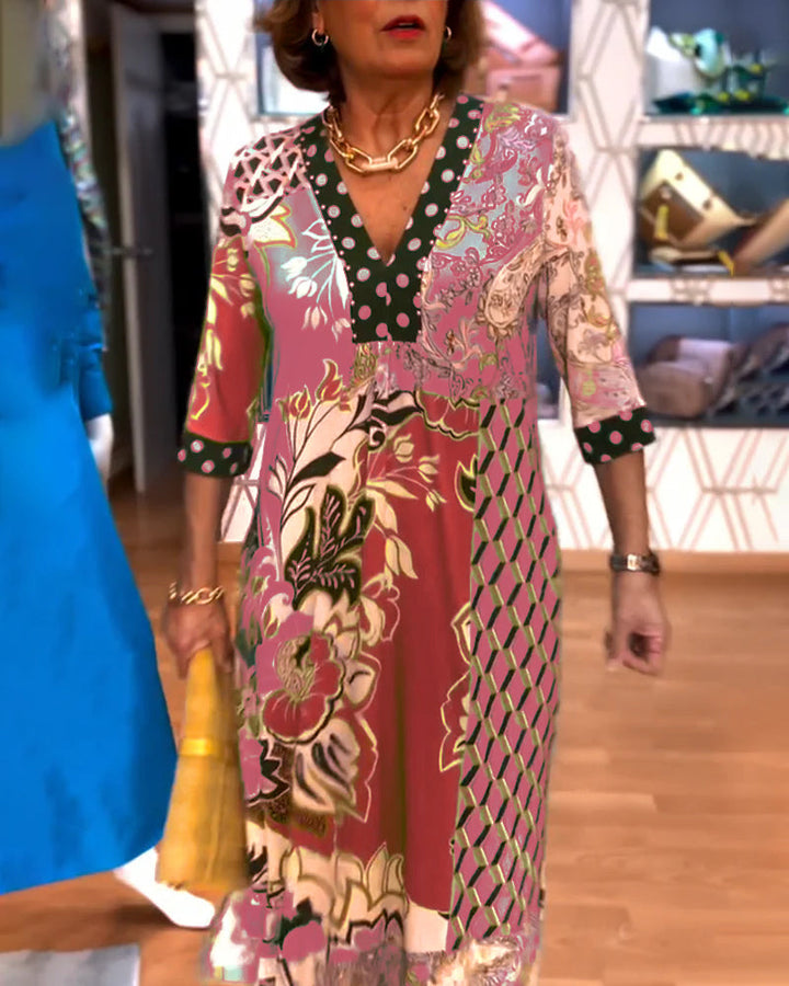 Charmaine - שמלת קיץ אלגנטית עם מחשוף V