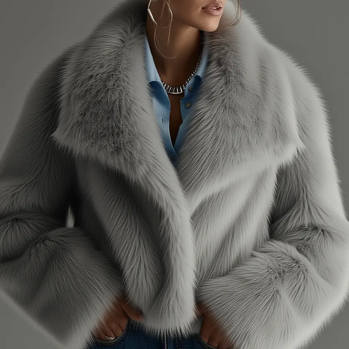 Quaithe - מעיל גדול עם פרווה רכה