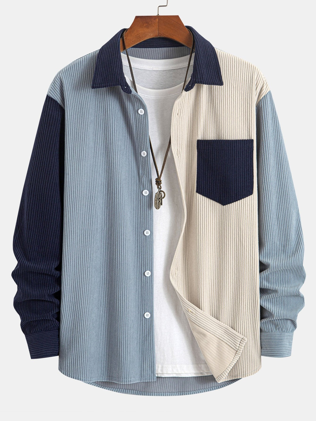 Dariel - סט חולצה ומכנסיים מבד קורדרוי