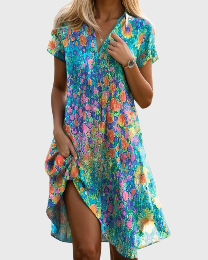 Lizbeth - שמלת פרחים בוהו שיק Soline