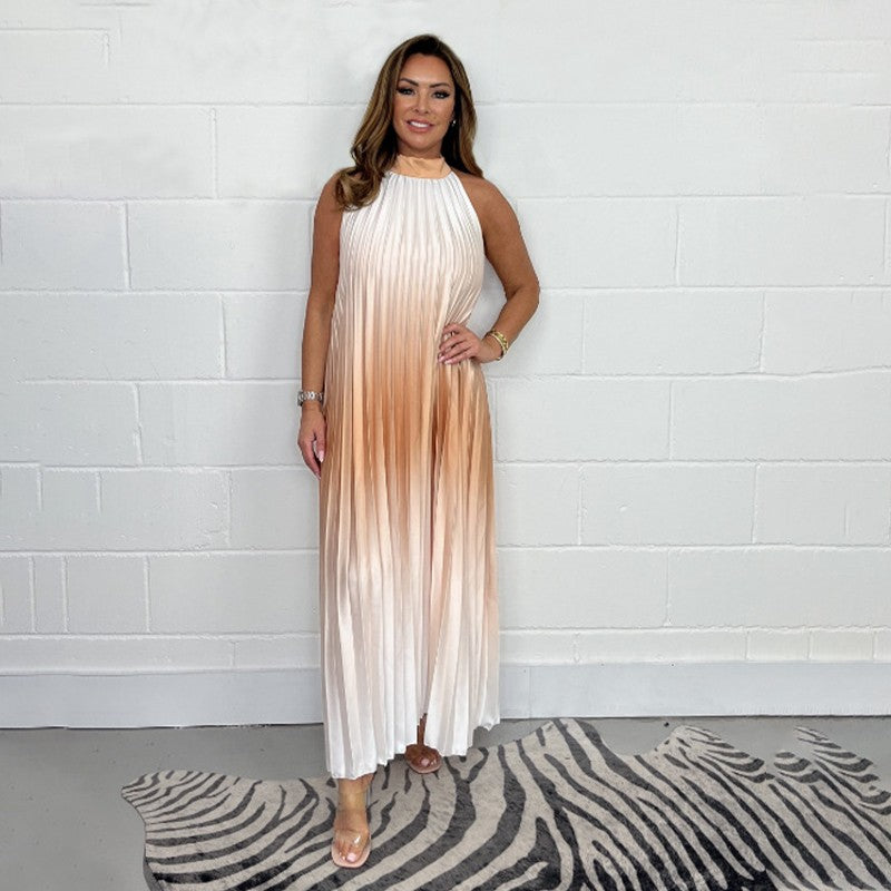 Heidelinde - שמלת פליסה ללא שרוולים עם אומברה