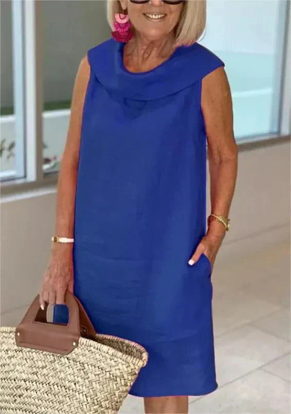 Sinja - שמלת אופנה מכותנה ופשתן