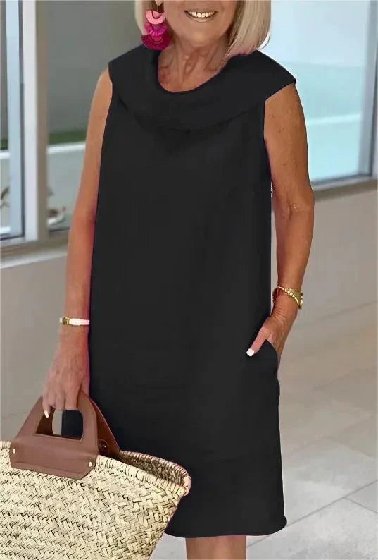 Sinja - שמלת אופנה מכותנה ופשתן